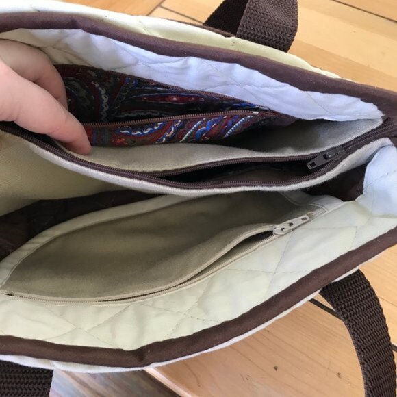 Starburst Quilted Handbag Hand Made Patchwork Organizer Purse + Sewing Pattern - Picture 10 of 16